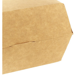 Caixa de Cartão Hamburguer Kraft Mega 16,5x18x9cm (200 Uds)