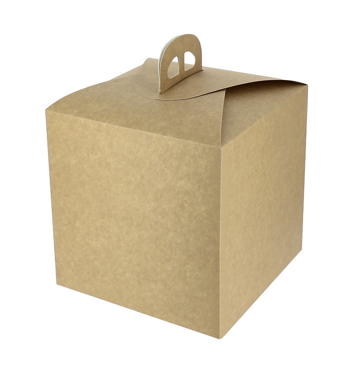 Caixa de cartão Panettone Kraft 500g 18,5x18,5x18,5cm (100 Uds) Caixa de cartão Panettone Kraft 500g 18,5x18,5x18,5cm (100 Uds)