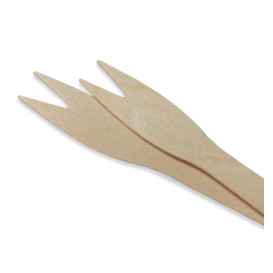 Garfo de Madeira 12cm (100 Unidades)