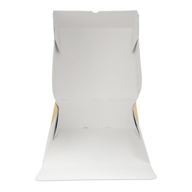 Caixa de Cartão Kraft com Aba Frontal 28x28+10cm (100 Uds)