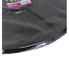 Bandeja Plastico Luxo 6 Compart. Marmore 46 cm (5 Uds)