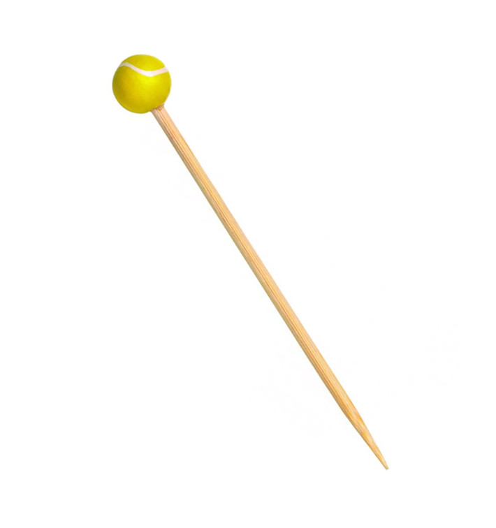 Pick Bambu Decorado Tênis 120mm (100 Unidades) Pick Bambu Decorado Tênis 120mm (100 Unidades)