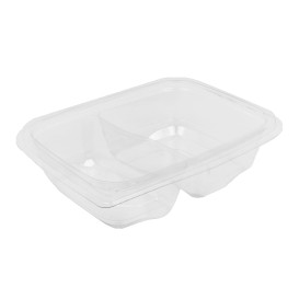 Tigela de Plastico Inviolável 2C PET 200/300ml 180x140x40mm (390 Uds)