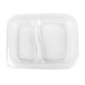Tigela de Plastico Inviolável 2C PET 200/300ml 180x140x40mm (65 Uds)