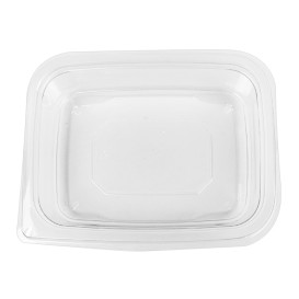 Tigela de Plastico Inviolável PET 600ml 180x140x40mm (65 Uds)