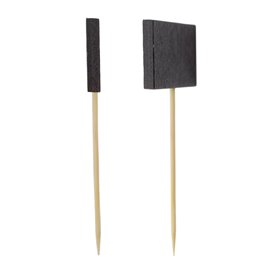Pick Bambu Decorado Lousa 90mm (100 Unidades)