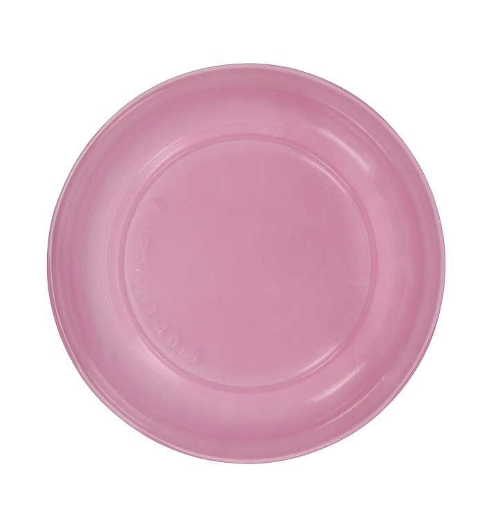 Prato Plano Reutilizável Económico PS Rosa Ø17cm (25 Uds) Prato Plano Reutilizável Económico PS Rosa Ø17cm (25 Uds)