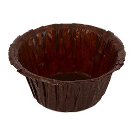 Cápsula Cupcake Marrom 4,9x3,8x7,5cm (1.400 Uds)