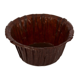 Cápsula Cupcake Marrom 4,9x3,8x7,5cm (1.400 Uds)