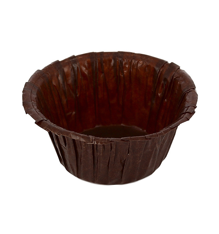 Cápsula Cupcake Marrom 4,9x3,8x7,5cm (1.400 Uds) Cápsula Cupcake Marrom 4,9x3,8x7,5cm (1.400 Uds)