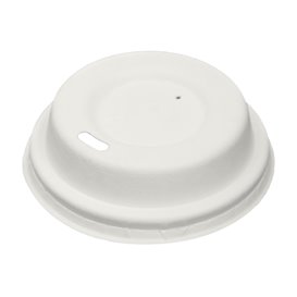 Tampa com Furo de Fibra Moldada Branco Ø6,2cm (2.000 Uds)