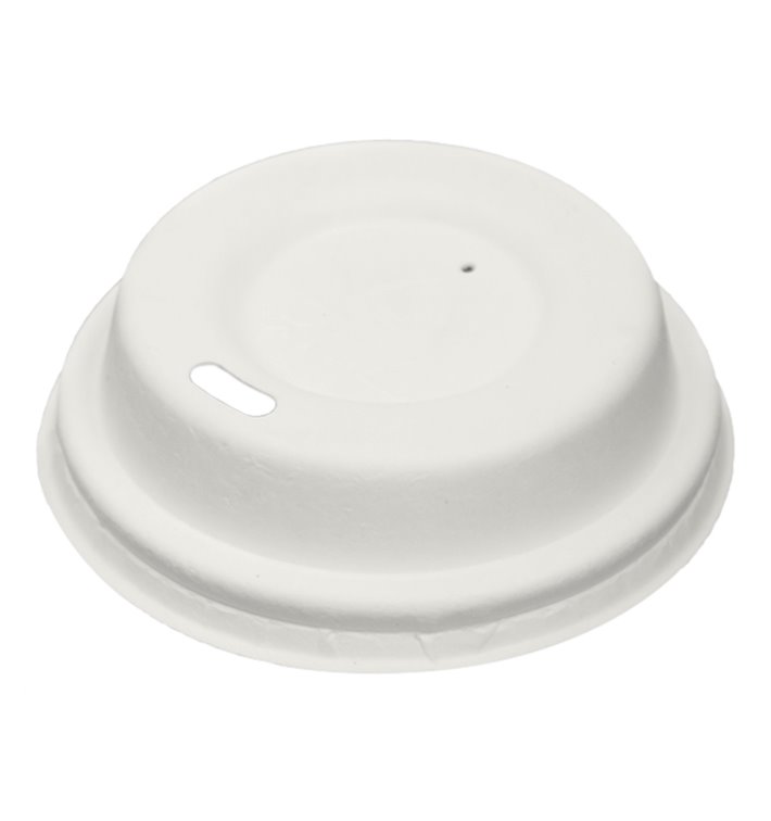Tampa com Furo de Fibra Moldada Branco Ø6,2cm (50 Uds) Tampa com Furo de Fibra Moldada Branco Ø6,2cm (50 Uds)