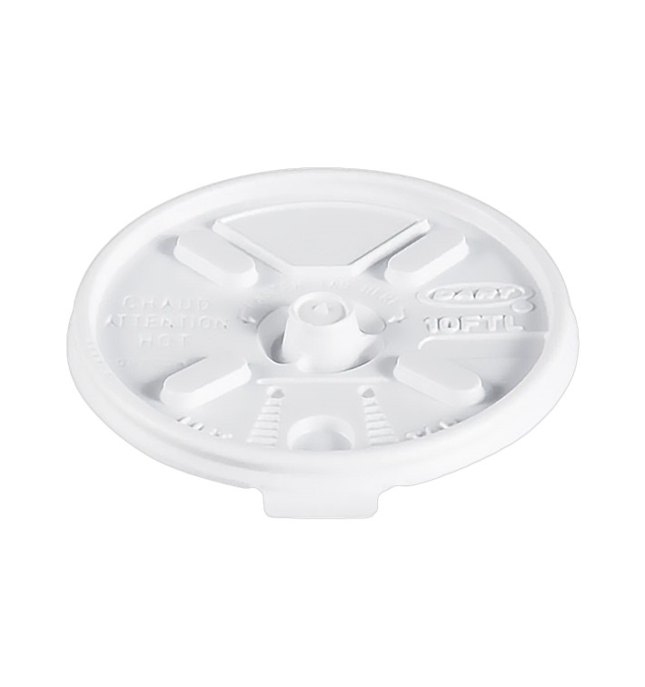 Tampa "Lift n' Lock" PS Branco Ø8,6cm (100 Uds) Tampa "Lift n' Lock" PS Branco Ø8,6cm (100 Uds)