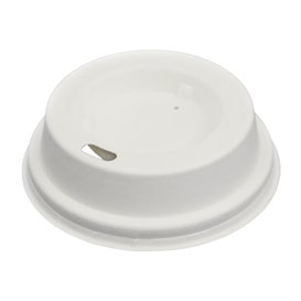 Tampa com Furo de Fibra Moldada Branco Ø7,0cm (2.100 Uds)