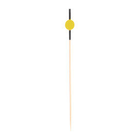 Pick Bambu Vermelho e Amarelo "Japan" 120mm (200 Unidades)