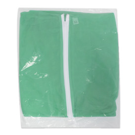 Fato de Proteção TST PP Capuz e Fecho Zíper XL Verde (25 Uds)