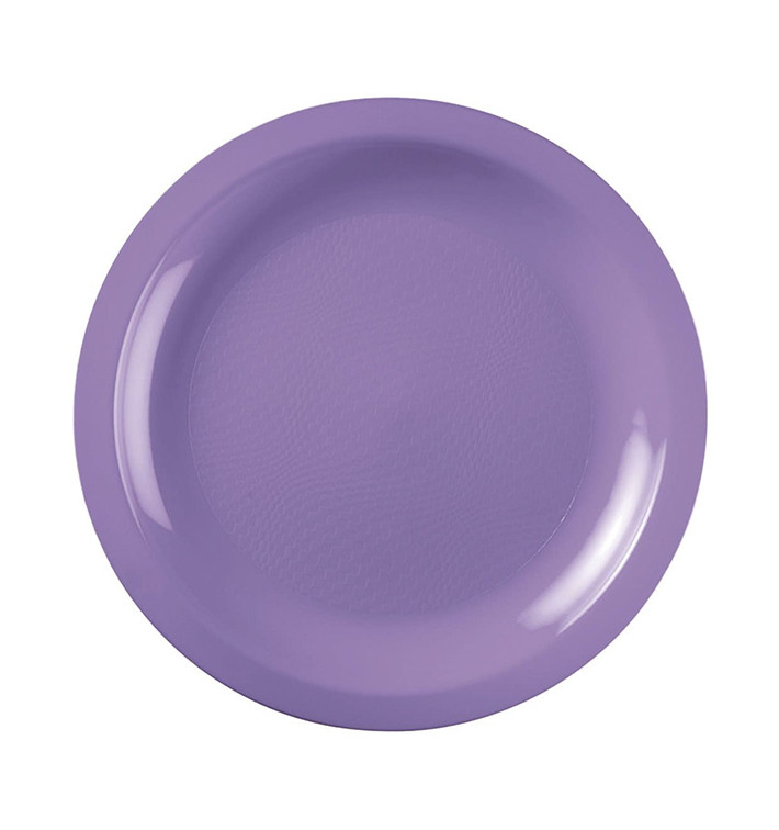 Prato Plastico Raso Lilás Round PP Ø185mm (600 Uds) Prato Plastico Raso Lilás Round PP Ø185mm (600 Uds)
