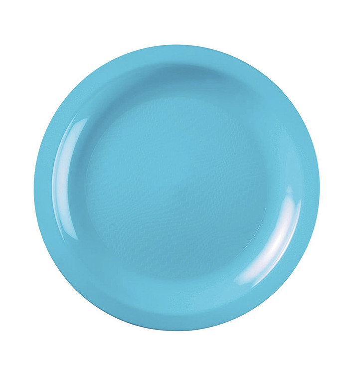 Prato Plastico Raso Turquesa Round PP Ø185mm (600 Uds) Prato Plastico Raso Turquesa Round PP Ø185mm (600 Uds)