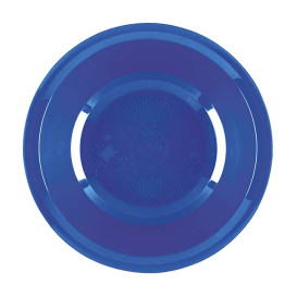 Prato de Plastico Fundo Azul Mediterraneo Round PP Ø195mm (600 Uds)