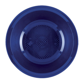 Prato de Plastico Fundo Azul Round PP Ø195mm (600 Uds)