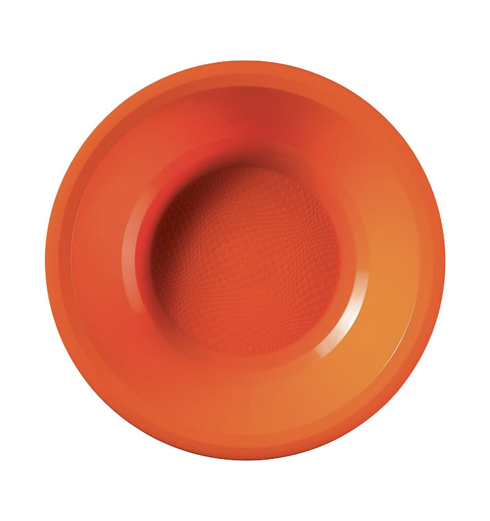 Prato de Plastico Fundo Laranja Round PP Ø195mm (50 Uds) Prato de Plastico Fundo Laranja Round PP Ø195mm (50 Uds)