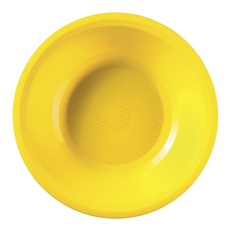 Prato Duro Reutilizável Amarelo "Round" PP Ø19,5cm (50 Uds)