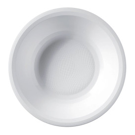 Prato de Plastico Fundo Branco Round PP Ø195mm (25 Uds)