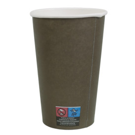 Copo de Cartão 16Oz/480ml Marron Ø9,0cm (50 Uds)