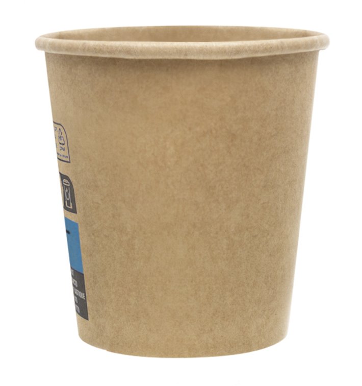 Copo de Cartão 4Oz/120ml Marron Ø6,2cm (3.000 Uds)