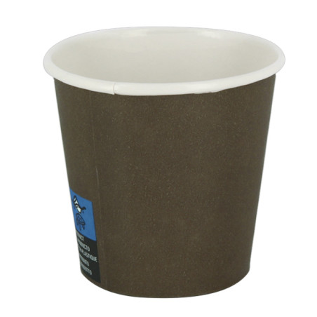 Copo de Cartão 4Oz/120ml Marron Ø6,2cm (3.000 Uds)