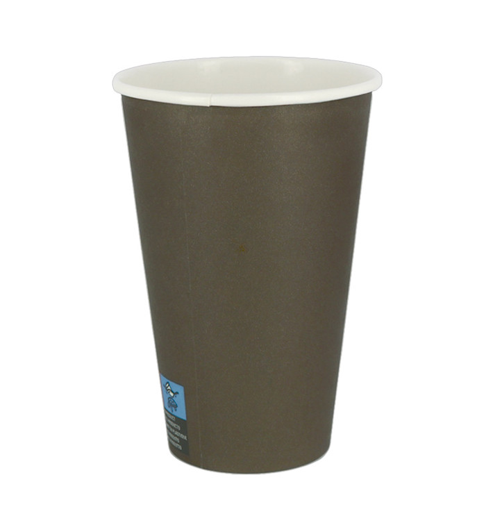 Copo de Cartão 12Oz/360ml Marron Ø8,0cm (2.000 Uds)