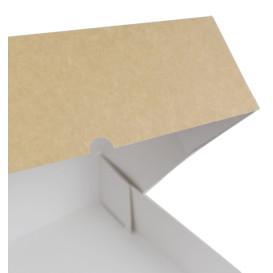 Caixa de Cartão Kraft com Aba Frontal 28x28+10cm (100 Uds)