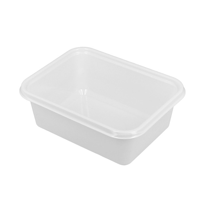 Embalagem Plastico PS Branco 127x91x42mm 300ml (100 Uds) Embalagem Plastico PS Branco 127x91x42mm 300ml (100 Uds)