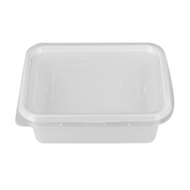 Embalagem com Tampa Plastico Trasparente 127x91x42mm (1.000 Uds)