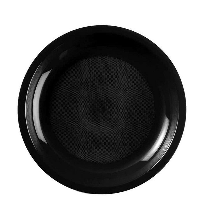 Prato Plastico Raso Preto Round PP Ø220mm (50 Uds) Prato Plastico Raso Preto Round PP Ø220mm (50 Uds)