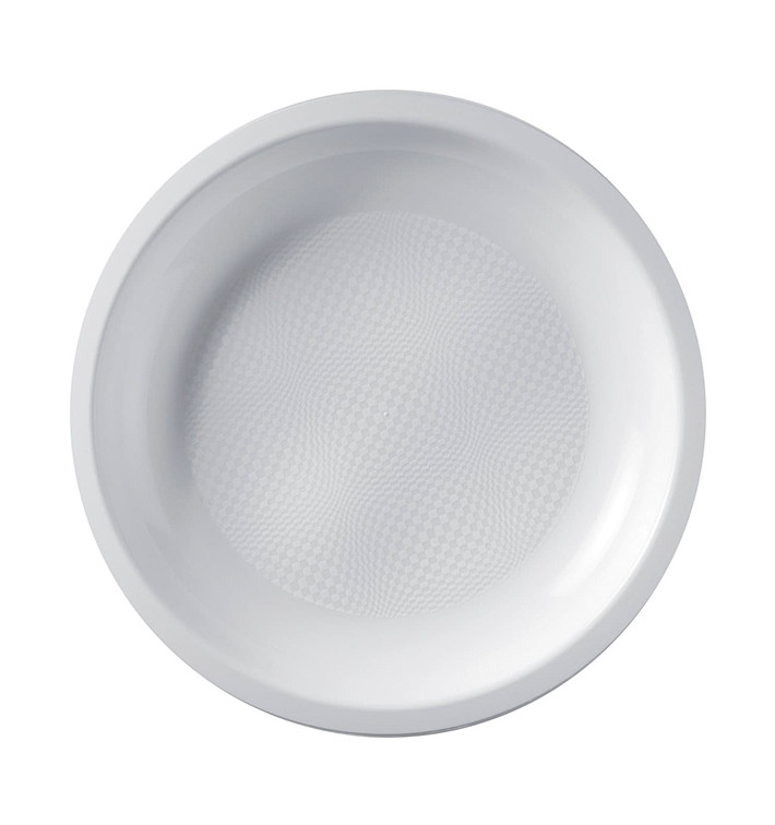 Prato Plastico Raso Branco Round PP Ø220mm (600 Uds) Prato Plastico Raso Branco Round PP Ø220mm (600 Uds)