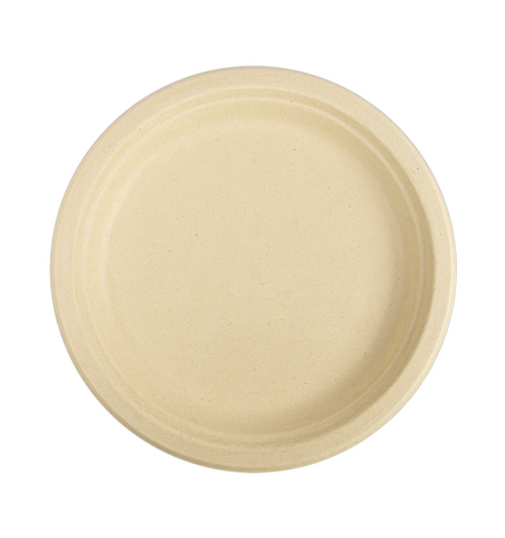 Prato Bio da cana-de-açúcar Natural Ø230mm (50 Uds) Prato Bio da cana-de-açúcar Natural Ø230mm (50 Uds)