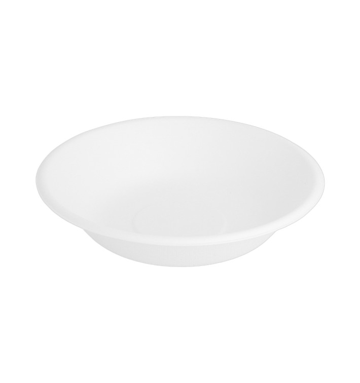 Prato Fundo da cana-de-açúcar Branco Ø160mm (50 Uds) Prato Fundo da cana-de-açúcar Branco Ø160mm (50 Uds)