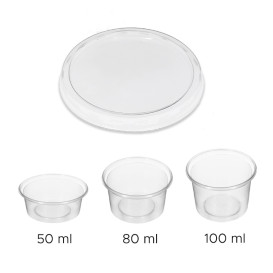 Tampa PET Transparente para Terrinas Ø7,5cm (50 Uds)