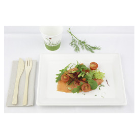 Bandeja Bio da cana-de-açúcar Branco 200x280mm (320 Uds)