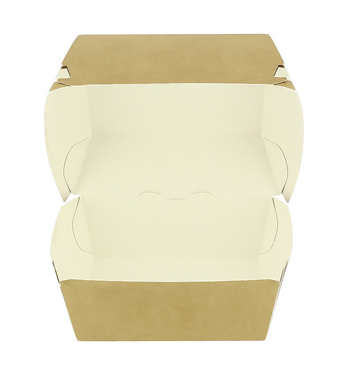 Caixa Hamburguer Kraft XXL Fechamento Duplo 13x13x9cm (50 Uds) Caixa Hamburguer Kraft XXL Fechamento Duplo 13x13x9cm (50 Uds)