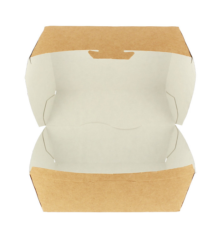 Caixa Cartão Hamburguer Kraft XXL 14,5x14,5x8 cm (25 Uds) Caixa Cartão Hamburguer Kraft XXL 14,5x14,5x8 cm (25 Uds)