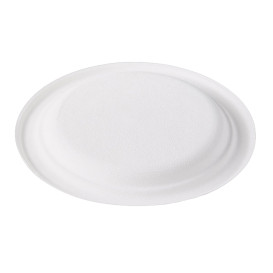 Prato Cana-de-açúcar Bagaço Branco Ø17,5 cm (50 Uds)