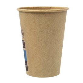 Copos de Cartão 7Oz/210ml Marron Ø7,2cm (100 Uds)