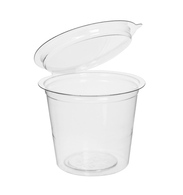 Copo Redonda Bisagra APET Transparente 125ml (405 Uds) Copo Redonda Bisagra APET Transparente 125ml (405 Uds)
