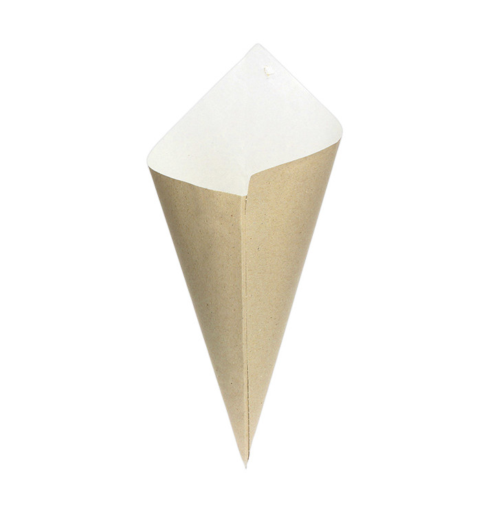 Cone de Papel Kraft 340mm 400g (1.000 Uds)