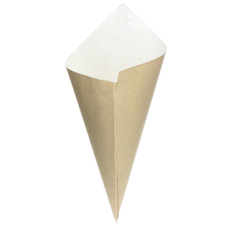 Cone de Papel Kraft 340mm 400g (1.000 Uds)