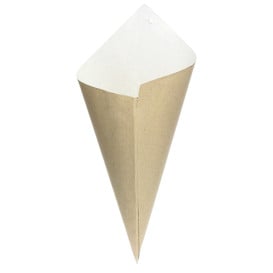 Cone de Papel Kraft 240mm 100g (200 Uds)