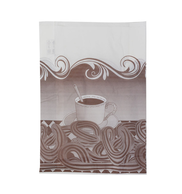 Saco de Papel Antigordura Churros 30+10x42cm (250 Uds)