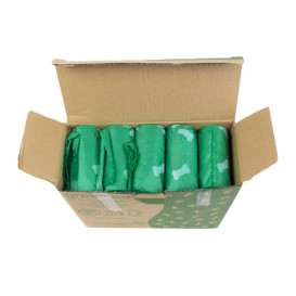 Saco Plastico de excrementos cão 100% bio 23x32cm (300 Uds)